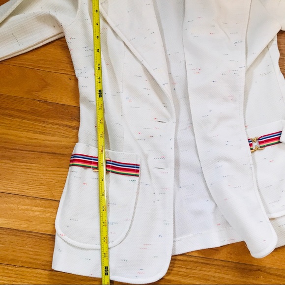 Vintage Career Suit! White and Rainbow Detail - Picture 9 of 16